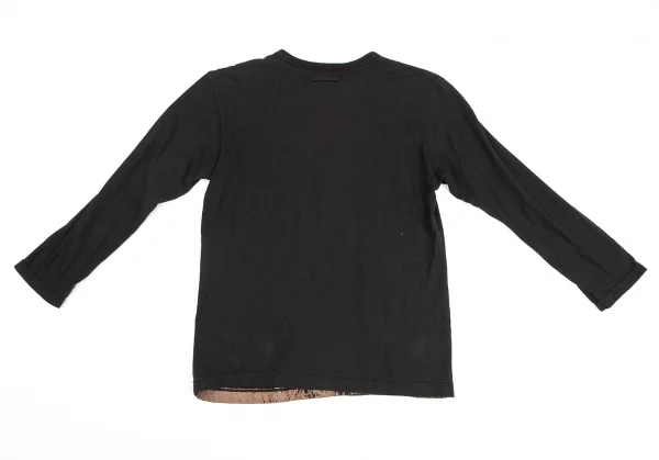 ジャンポールゴルチエ オムJean Paul GAULTIER HOMME ロゴグラフィックプリントカットソー 黒茶M K-125832_011