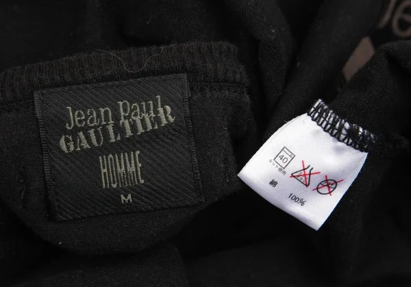 ジャンポールゴルチエ オムJean Paul GAULTIER HOMME ロゴグラフィックプリントカットソー 黒茶M K-125832_014