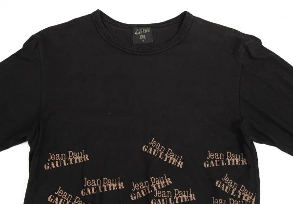 ジャンポールゴルチエ オムJean Paul GAULTIER HOMME ロゴグラフィックプリントカットソー 黒茶M K-125832_002