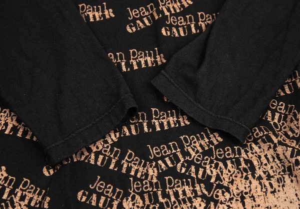 ジャンポールゴルチエ オムJean Paul GAULTIER HOMME ロゴグラフィックプリントカットソー 黒茶M K-125832_006