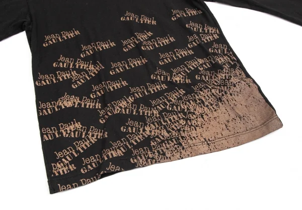 ジャンポールゴルチエ オムJean Paul GAULTIER HOMME ロゴグラフィックプリントカットソー 黒茶M K-125832_008