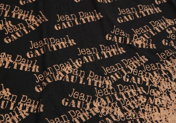ジャンポールゴルチエ オムJean Paul GAULTIER HOMME ロゴグラフィックプリントカットソー 黒茶M K-125832_009
