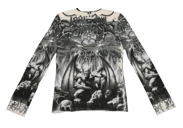 Jean-Paul GAULTIER HOMME Gargoyle Printed Cutting T Shirt K-125833_011