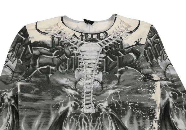 Jean-Paul GAULTIER HOMME Gargoyle Printed Cutting T Shirt K-125833_002