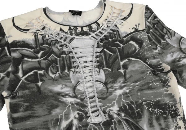 Jean-Paul GAULTIER HOMME Gargoyle Printed Cutting T Shirt K-125833_004