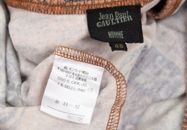 ジャンポールゴルチエ オムJean Paul GAULTIER HOMME タトゥーアーティストプリントカットソー マルチ48 K-125836_013