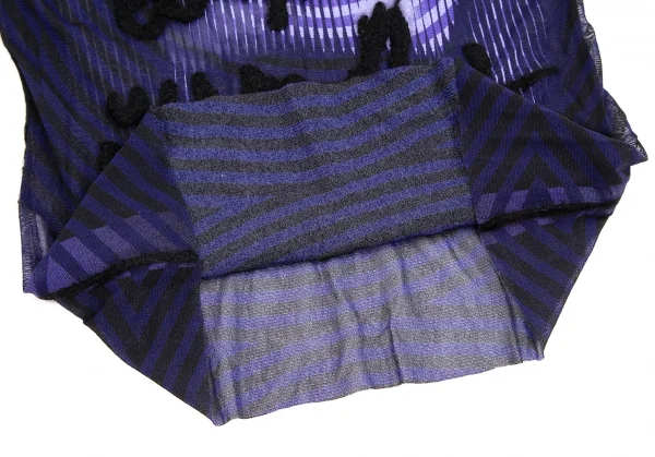 Jean-Paul GAULTIER HOMME Embroidery Printed Mesh T Shirt K-125838_010