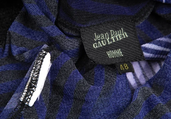 Jean-Paul GAULTIER HOMME Embroidery Printed Mesh T Shirt K-125838_016