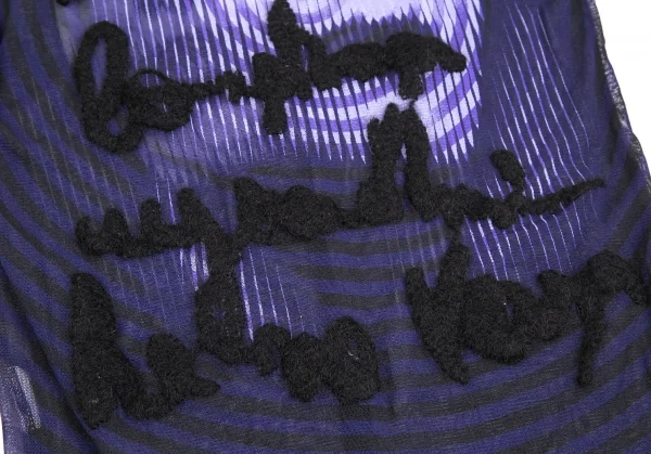 Jean-Paul GAULTIER HOMME Embroidery Printed Mesh T Shirt K-125838_009