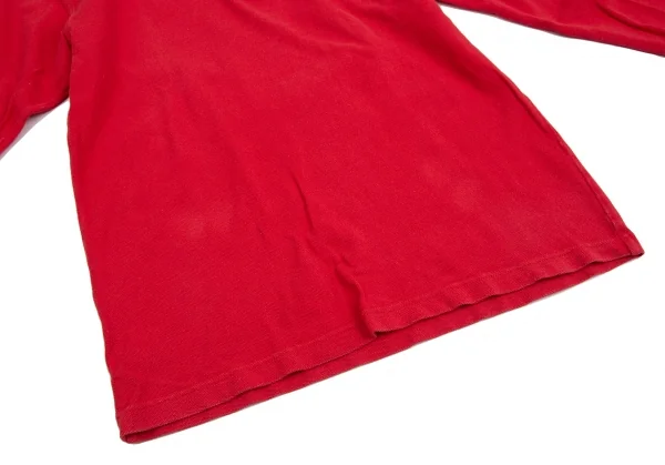 コムデギャルソンシャツ×フレッドペリーCOMME des GARCONS SHIRT×FRED PERRY ポイント刺繍長袖ポロシャツ 赤S K-125882_010