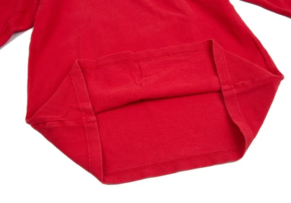 コムデギャルソンシャツ×フレッドペリーCOMME des GARCONS SHIRT×FRED PERRY ポイント刺繍長袖ポロシャツ 赤S K-125882_011