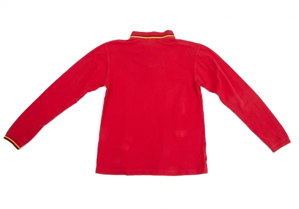 コムデギャルソンシャツ×フレッドペリーCOMME des GARCONS SHIRT×FRED PERRY ポイント刺繍長袖ポロシャツ 赤S K-125882_012