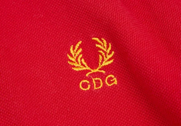 コムデギャルソンシャツ×フレッドペリーCOMME des GARCONS SHIRT×FRED PERRY ポイント刺繍長袖ポロシャツ 赤S K-125882_006