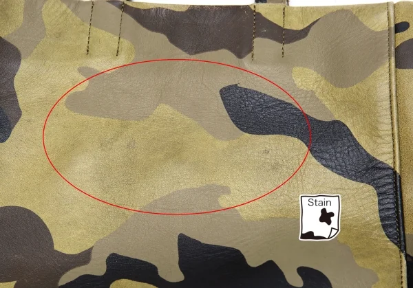 ジュンヤワタナベ コムデギャルソンJUNYA WATANABE COMME des GARCONS レザーカモミニトートバッグ カーキ K-125894_010