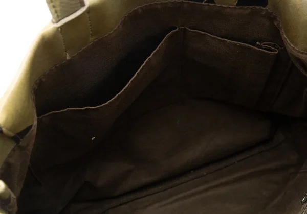 ジュンヤワタナベ コムデギャルソンJUNYA WATANABE COMME des GARCONS レザーカモミニトートバッグ カーキ K-125894_017