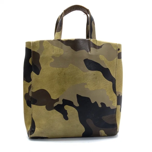 ジュンヤワタナベ コムデギャルソンJUNYA WATANABE COMME des GARCONS レザーカモミニトートバッグ カーキ K-125894_003