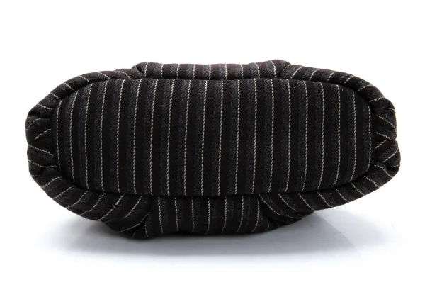 ジュンヤワタナベ コムデギャルソンJUNYA WATANABE COMME des GARCONS ストライプがま口ハンドバッグ チャコール K-125895_005