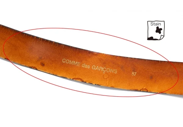 コムデギャルソンCOMME des GARCONS スクエアバックルレザーベルト 黒87 K-125897_009