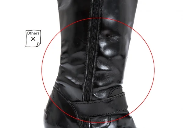 ジュンヤワタナベ コムデギャルソンJUNYA WATANABE COMME des GARCONS ベルテッドロングブーツ 黒M(24.5cm位) K-125902_013