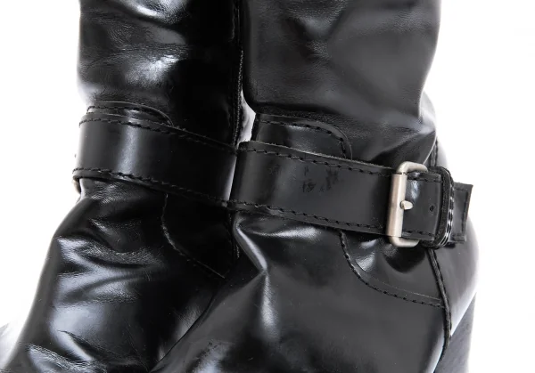 ジュンヤワタナベ コムデギャルソンJUNYA WATANABE COMME des GARCONS ベルテッドロングブーツ 黒M(24.5cm位) K-125902_006