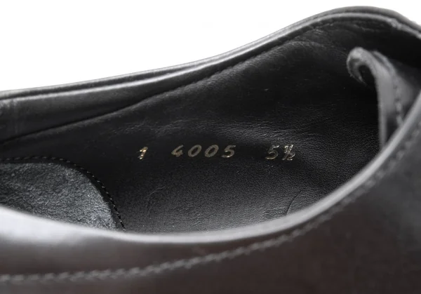プラダPRADA スクエアトゥレザーシューズ 黒5 1/2(24.5cm位) K-125904_014