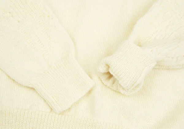 トリココムデギャルソンtricot COMME des GARCONS ウール袖ジャガードクルーネックニット クリームS位 K-125949_007