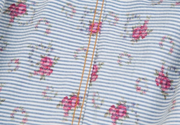 トリココムデギャルソンtricot COMME des GARCONS デニム切替メニーボタンラウンドカラージャケット グレーS K-125957_015