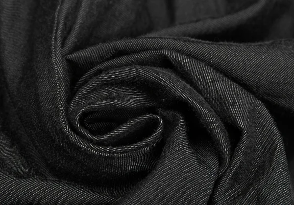 コムコム コムデギャルソンCOMME des GARCONS ポリコットンフロントラップワイドサルエルパンツ 黒XS K-125971_009