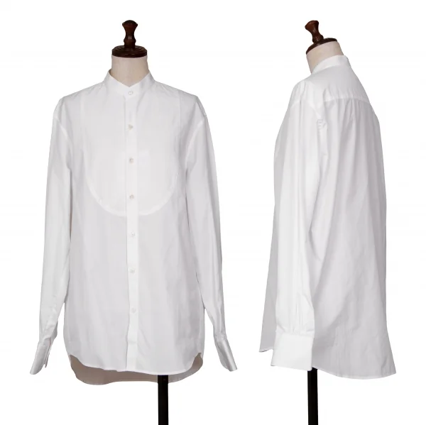 ブリエンヌ パリ ディスBOURRIENNE PARIS X ビブ切替バンドカラーシャツ 白36 K-125976_001