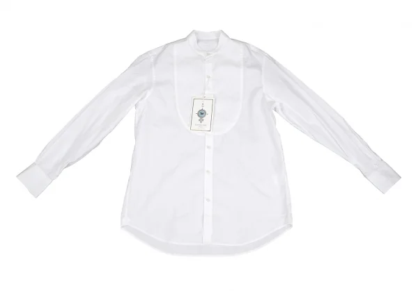 ブリエンヌ パリ ディスBOURRIENNE PARIS X ビブ切替バンドカラーシャツ 白36 K-125976_002