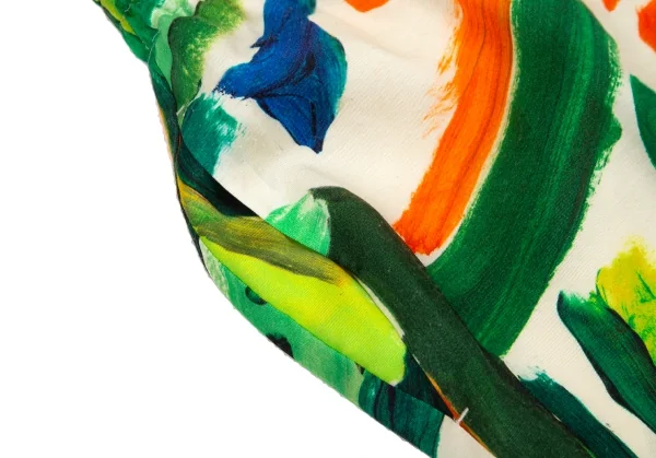 ボールジーBALLSEY メルカートプリントセミワイドパンツ クリーム緑他36 K-125991_003