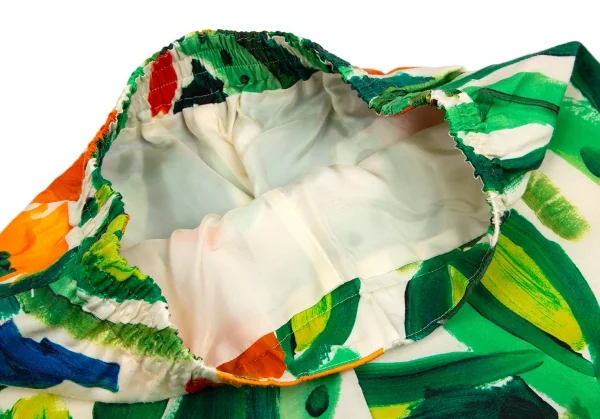 ボールジーBALLSEY メルカートプリントセミワイドパンツ クリーム緑他36 K-125991_004