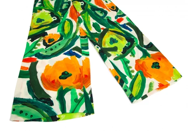 ボールジーBALLSEY メルカートプリントセミワイドパンツ クリーム緑他36 K-125991_005