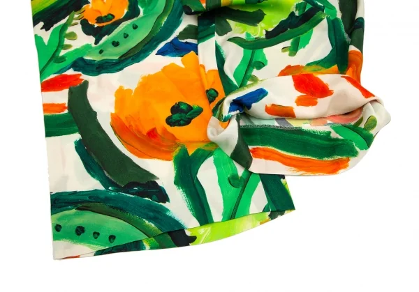 ボールジーBALLSEY メルカートプリントセミワイドパンツ クリーム緑他36 K-125991_006