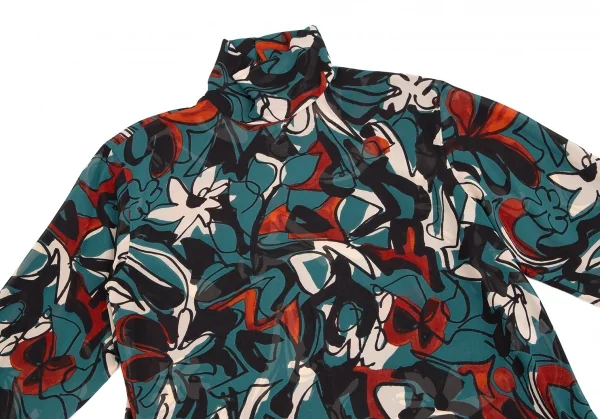 TOMORROWLAND collection Printed Turtle Neck Blouse K-125994_003