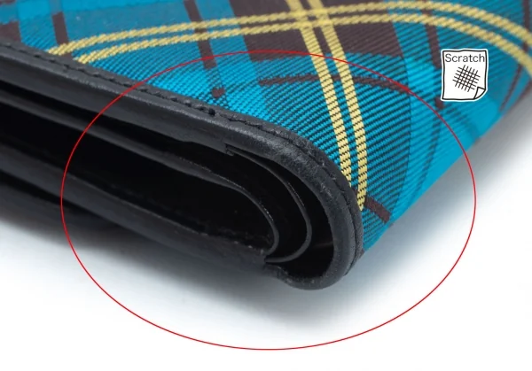 ヴィヴィアンウエストウッドVivienne Westwood タータンチェックオーブプリント財布 青他 K-126018_007