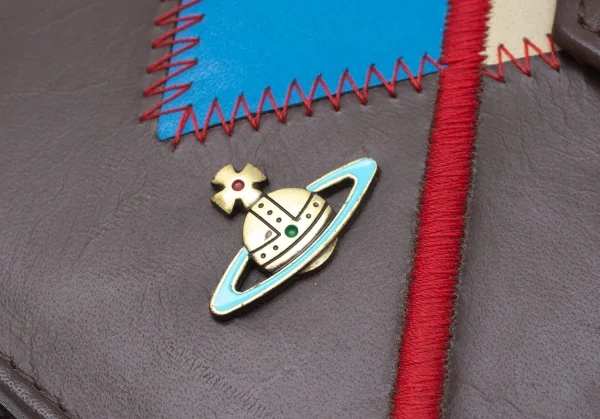 ヴィヴィアンウエストウッドVivienne Westwood オーブアーガイルレザーシステム手帳 茶他 K-126019_004