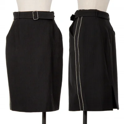 Jean-Paul GAULTIER FEMME Piping Belted Skirt
