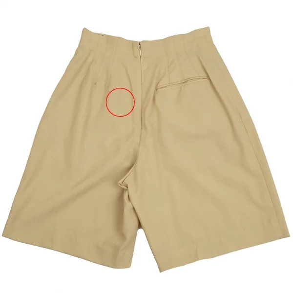 Jean Paul GAULTIER FEMME Summer Wool Tuck Shorts K-126062_010