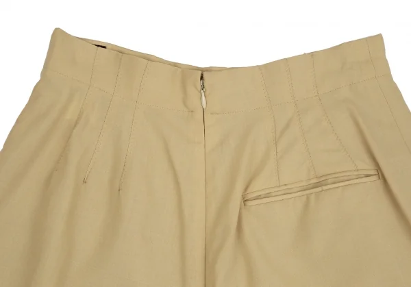 Jean Paul GAULTIER FEMME Summer Wool Tuck Shorts K-126062_012