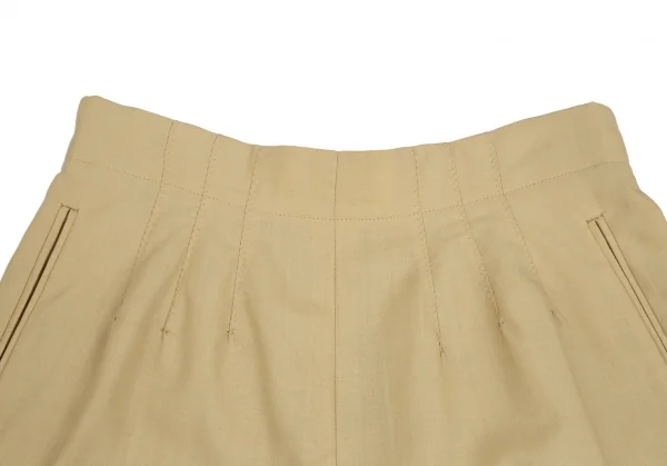 Jean Paul GAULTIER FEMME Summer Wool Tuck Shorts K-126062_004