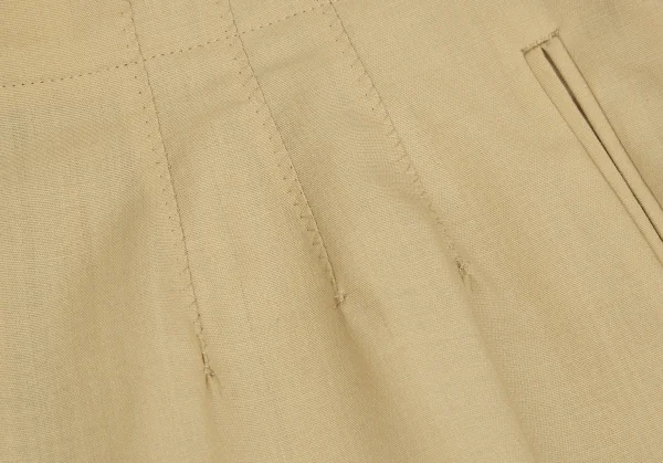 Jean Paul GAULTIER FEMME Summer Wool Tuck Shorts K-126062_005