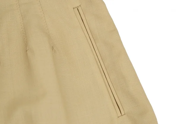Jean Paul GAULTIER FEMME Summer Wool Tuck Shorts K-126062_006