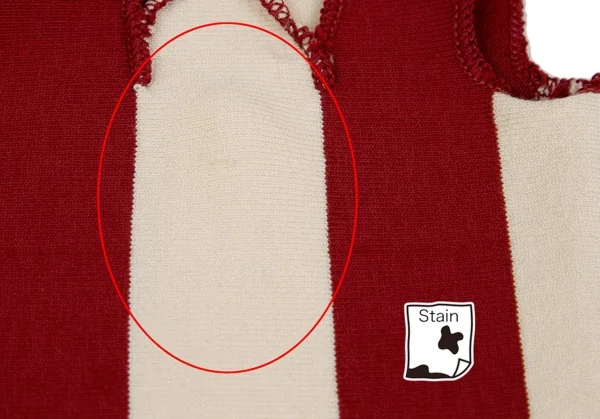 Jean Paul GAULTIER MAILLE Striped Cutting Shoulder Dress K-126065_013