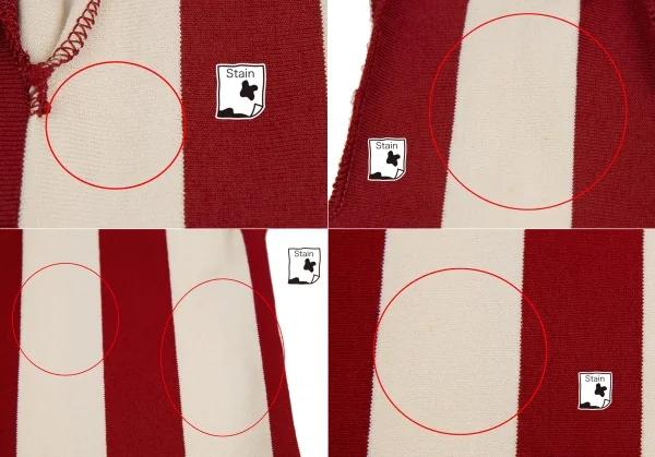 Jean Paul GAULTIER MAILLE Striped Cutting Shoulder Dress K-126065_004