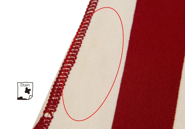 Jean Paul GAULTIER MAILLE Striped Cutting Shoulder Dress K-126065_006