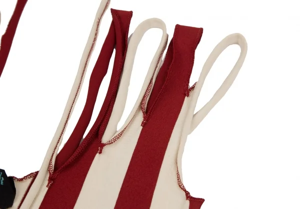 Jean Paul GAULTIER MAILLE Striped Cutting Shoulder Dress K-126065_008