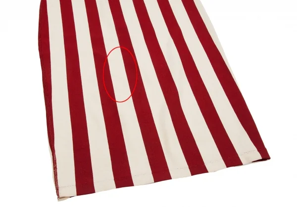 Jean Paul GAULTIER MAILLE Striped Cutting Shoulder Dress K-126065_009