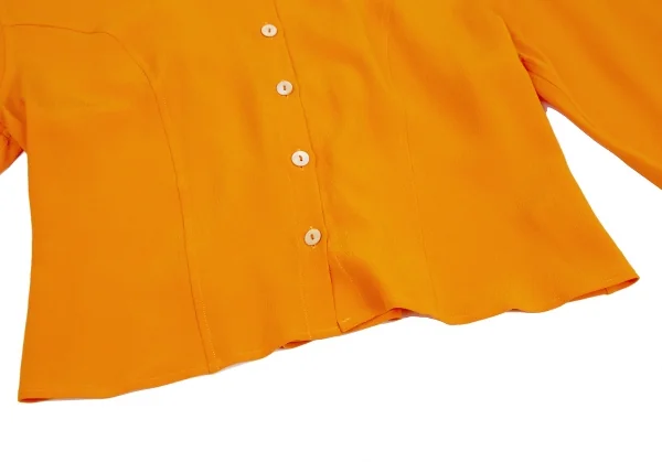 JIL SANDER＋ Back Lace-up Georgette Blouse K-126071_010