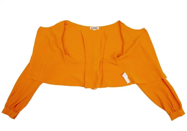 JIL SANDER＋ Back Lace-up Georgette Blouse K-126071_011